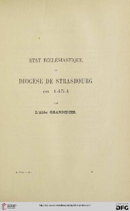2.Ser. 18.1897: État ecclésiastique du diocèse de Strasbourg en 1454
