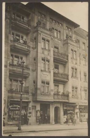 Ansichtskarte Geschäfte in der Katzbachstraße 12