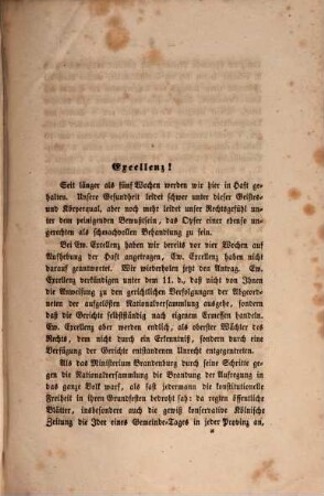 Die Dezember-Gefangenen in Münster an den Justizminister