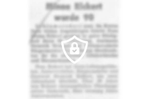 [Name maskiert] wurde 90