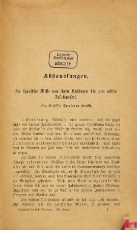 Zeitschrift für katholische Theologie. 12. 1888