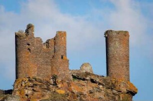 Frankreich. Languedoc Roussillon. Lozere. Chateau de Tournel. Burgruine. Cevennen