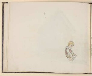 Hockender kleiner Knabe [aus einem Skizzenbuch vornehmlich mit Tier- und Pflanzenstudien]