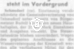 Wasserleitungsbau steht im Vordergrund
