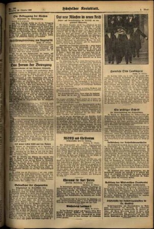 Zweite Ausgabe vom Mittwoch, den 30. Oktober 1935.