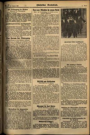 Zweite Ausgabe vom Mittwoch, den 30. Oktober 1935.