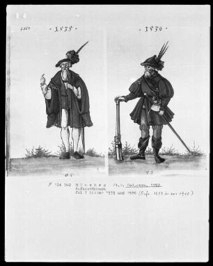 Hofkostümbuch der Herzoge Wilhelm 4. und Albert 5. von Bayern. Ritter in den Hoftrachten von 1509-1564 — Tracht von 1535
