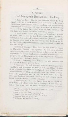 V. Gruppe. Endolaryngeale Extraction. Heilung.