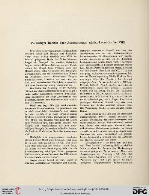 19/20.1919: Vorläufiger Bericht über Ausgrabungen nächst Lotschitz bei Cilli