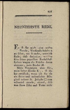 Neunzehnte Rede