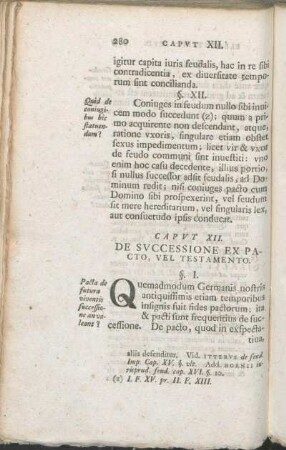 Capvt XII. De Svccessione Ex Pacto, Vel Testamento.