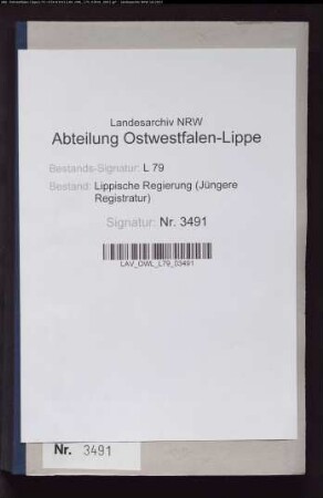 Kommunalwegebau Voranschläge und Rechnung des Amtes Varenholz, Band 3