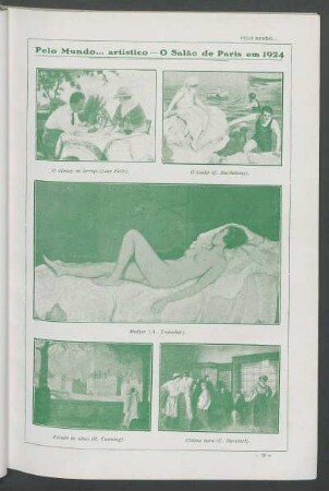 Pelo mundo... artístico - O Salão de Paris em 1924