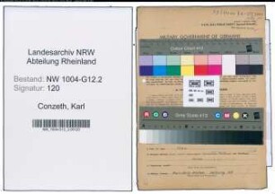 Entnazifizierung Karl Conzeth , geb. 19.07.1902 (Elektromeister)