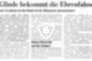 Glinde bekommt die Ehrenfahne