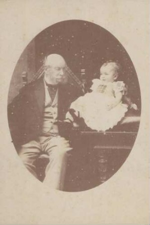 Kaiser Wilhelm I. mit Urenkel Prinz Gustav von Schweden