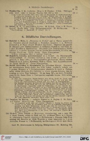 6. Bildliche Darstellungen (Nr. 792 - 811)