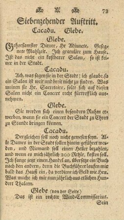 Siebenzehender Auftritt
