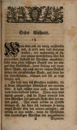 Die bürgerliche Regierung nach ihrem Ursprunge und Wesen