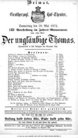 Der ungläubige Thomas
