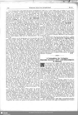 6. Verbandstag des Verbandes Deutscher Juweliere, Gold- und Silberschmiede in Eisenach