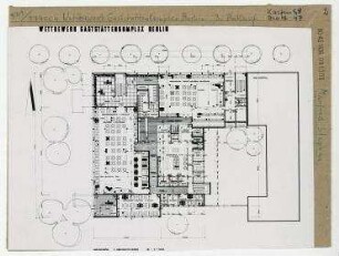 Wettbewerb Gaststättenkomplex Berlin. Berlin, Mitte, Friedrichstraße/Unter den Linden