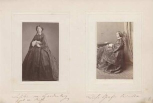 links: Sophie von Hardenberg geb. von Rüdt rechts: Luise Gräfin Oriolla
