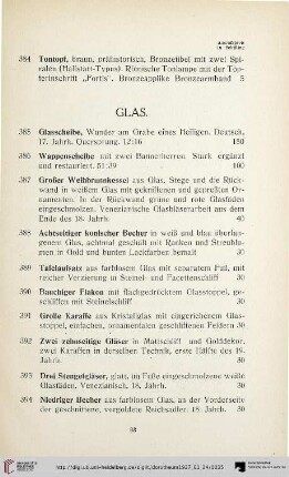 Glas (Nr. 385-437)