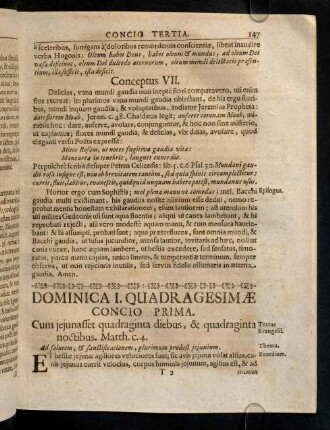 147-155, Concio I - II
