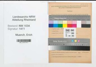 Entnazifizierung Erich Muench , geb. 01.04.1886 (Oberstleutnant)