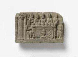 Verteilung der Reliquien des Buddha an acht Fürsten