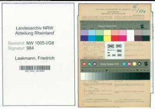 Entnazifizierung Friedrich Laakmann , geb. 17.07.1900 (Reichsbahnassistent)