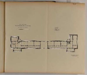 Schulhaus Reutersbrunnenstrasse. Grundriss Dachstock