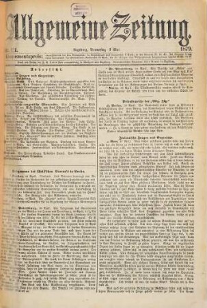 Allgemeine Zeitung. 1879, 5