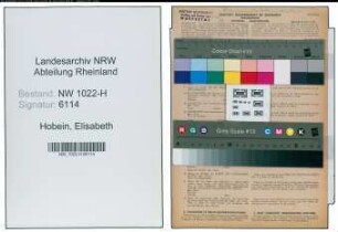 Entnazifizierung Elisabeth Hobein , geb. 14.03.1901 (Kontoristin)