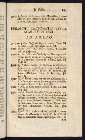 Philosophi Mathematici Astronomi et Physici