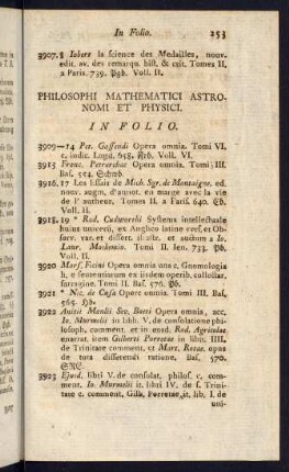 Philosophi Mathematici Astronomi et Physici