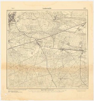 Messtischkarte von Luckenwalde Zum Projekt gehörend: Hermann Jansen: Messtischkarte, Teilblatt 2177 (Luckenwalde) 1:25000