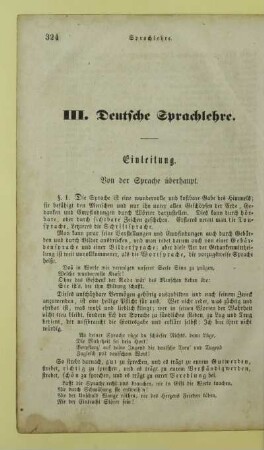 Einleitung. Von der Sprache überhaupt
