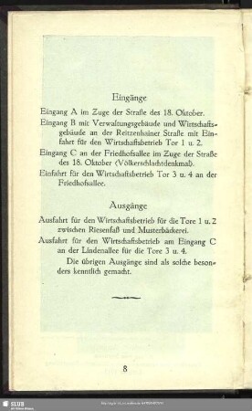 Eingänge ; Ausgänge