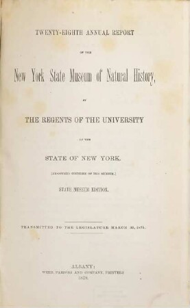 Annual report. 28. 1874 (1879)