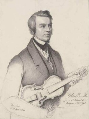 Bildnis Bull, Ole (1810-1880), Geiger, Komponist