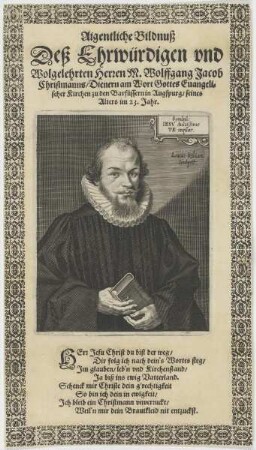 Bildnis des Wolffgang Jacob Christmann