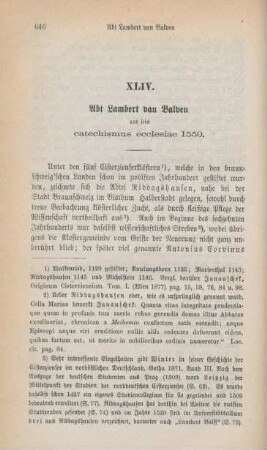 646-659 Abt Lambert van Balven und sein catechismus ecclesiae 1550