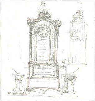 Gärtner, Friedrich von; Grabsteine, Skizzen - Ansicht