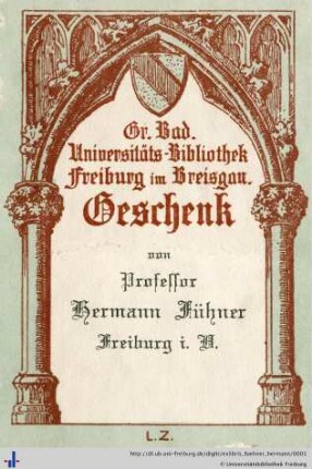[Provenienz]: Fühner, Hermann