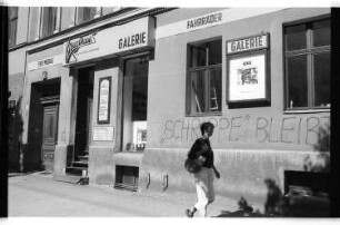 Kleinbildnegativ: Ausstellung Ulrich Kubisch, Kreuz Mobil Galerie, 1985