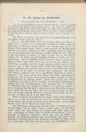 41. Die Bürger der Reichsstädte.