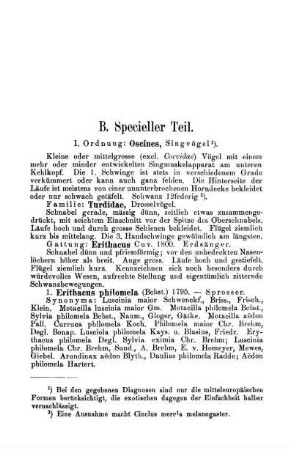 B. Specieller Teil.