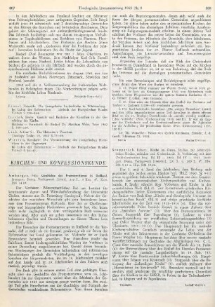 687-688 [Rezension] Amburger, Erik, Geschichte des Protestantismus in Russland